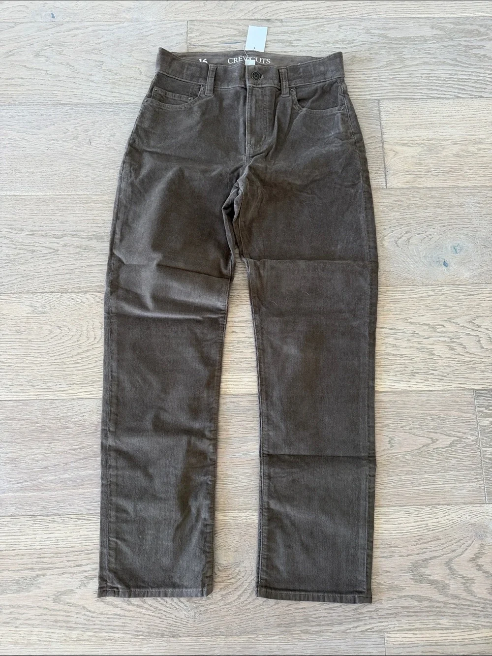 Crewcuts Chocolate Brown Corduroy Pants - Stretch Waist